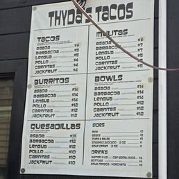 Menu as of 7/16/26 Menu as of 7/16/26