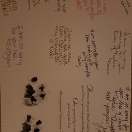 Last paw prints Last paw prints