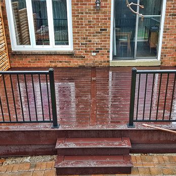 Aztec Decks - Scarborough Trex composite deck with aluminum railings - Decks & Railing Near Me Aztec Decks - Scarborough Trex composite deck with aluminum railings - Decks & Railing Near Me