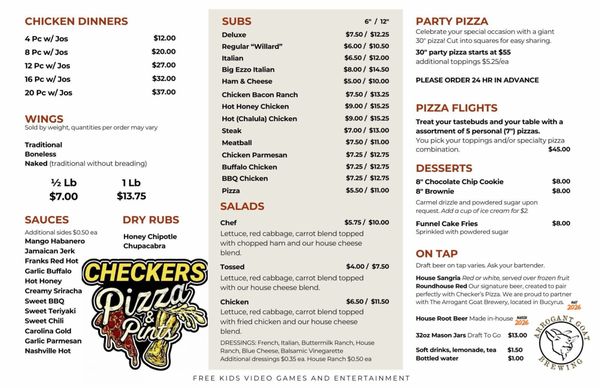 Menu photo 2 Checker's Pizza Crestline, OH