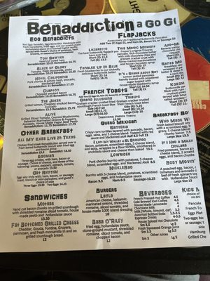 Menu photo 1 Benaddiction North Fresno, CA Menu photo 1 Benaddiction North Fresno, CA
