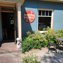 Exterior outside entrance of The Westside Coffee Company - Aggie Blue - Logan, Utah Exterior outside entrance of The Westside Coffee Company - Aggie Blue - Logan, Utah