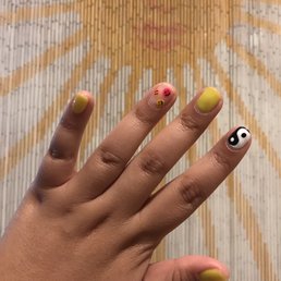 Thank you for this fun gel mani Thank you for this fun gel mani