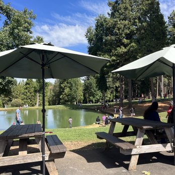 High Hill Ranch - Picnic area and pond - Donuts Near Me - Placerville, California High Hill Ranch - Picnic area and pond - Donuts Near Me - Placerville, California