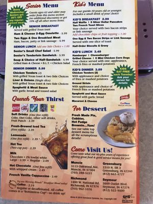 Menu photo 7 Sunshine Cafe Muncie, IN