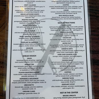 Skratch Kitchen - Menu as of September 2025 - Italian Near Me - Bradley Beach, New Jersey