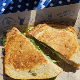 Sourdough turkey melt