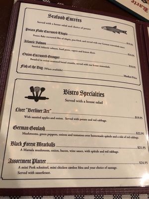 Menu photo 6 Ol' Heidelberg Huntsville, AL
