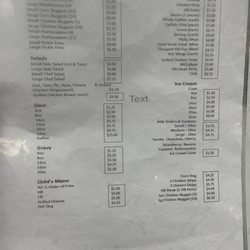 Knight's Drive In - Menu