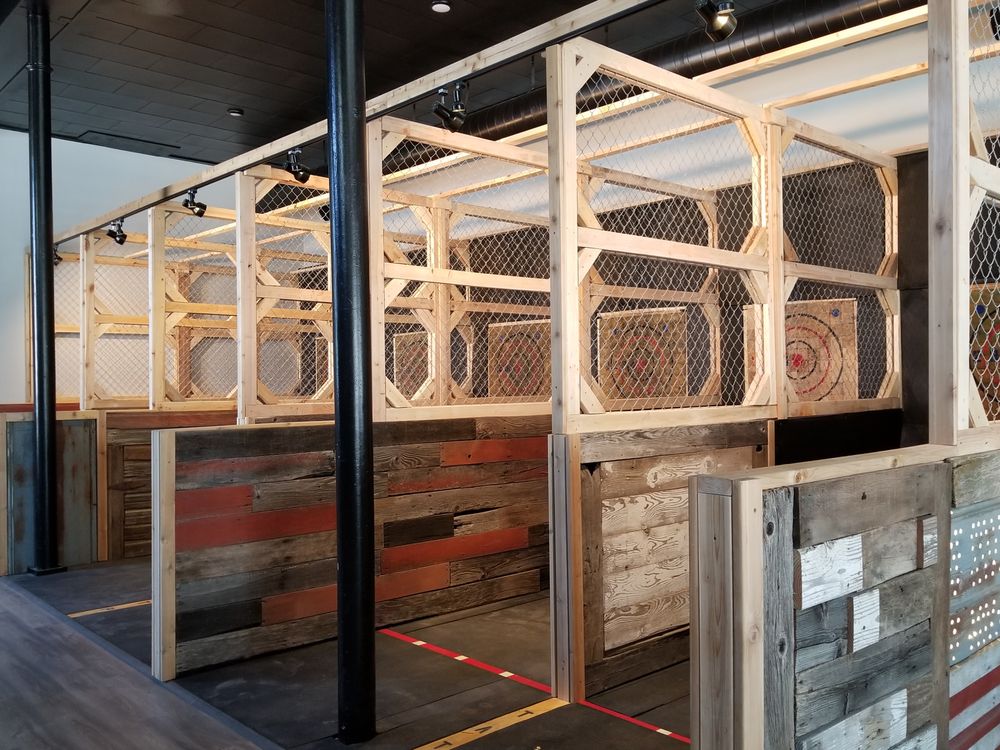Social spots from Buck's Axe Throwing