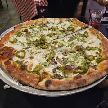 Grimaldi's Pizzeria - Pesto white cheese pizza - Pizza Near Me - Peoria, Arizona Grimaldi's Pizzeria - Pesto white cheese pizza - Pizza Near Me - Peoria, Arizona