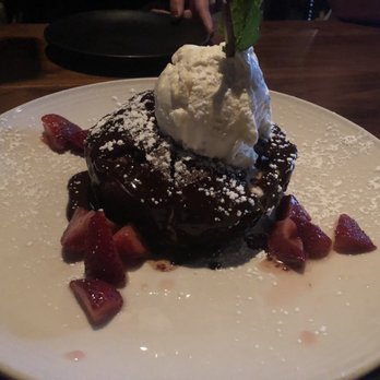 Meso Maya Comida y Copas - Chocolate cake with corn ice cream - Mexican Near Me - Fort Worth, Texas