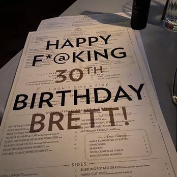 Maple & Ash - Custom menus - so unique and fun! - Steakhouses Near Me - Chicago, Illinois