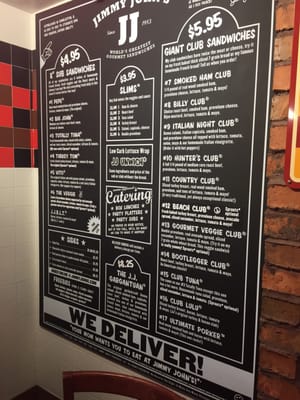 Menu photo 1 Jimmy John's Savannah, GA Menu photo 1 Jimmy John's Savannah, GA