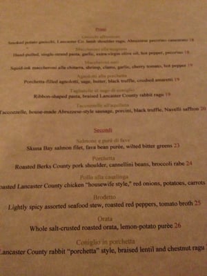 Menu photo 8 Le Virtu Philadelphia, PA
