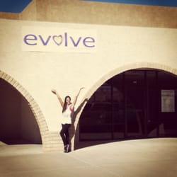 Evolve Dance & Fitness - The Beginning! Owner Chezaray Wade in front of the studio during construction.