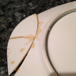 Before - 30 year old messy glue job. Before - 30 year old messy glue job.