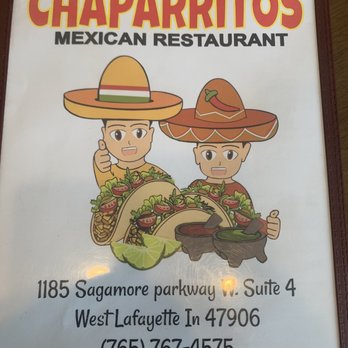 Chaparritos - Menu - Mexican Near Me - West Lafayette, Indiana