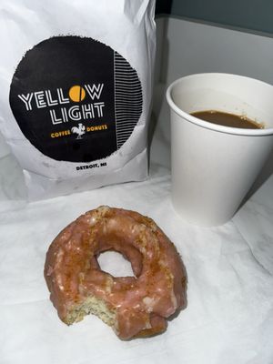 Yellow Light Coffee and Donuts by null
