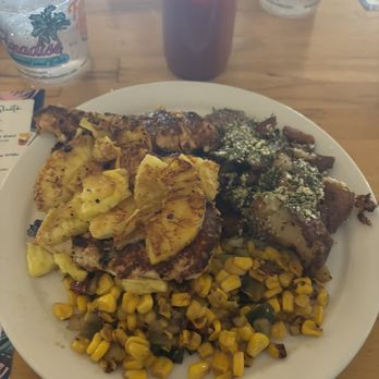 Paradise Tropical Restaurant & Bar - Pineapple grilled chicken with veggies and smashed potatoes - Bars Near Me - Sunrise Beach, Missouri Paradise Tropical Restaurant & Bar - Pineapple grilled chicken with veggies and smashed potatoes - Bars Near Me - Sunrise Beach, Missouri