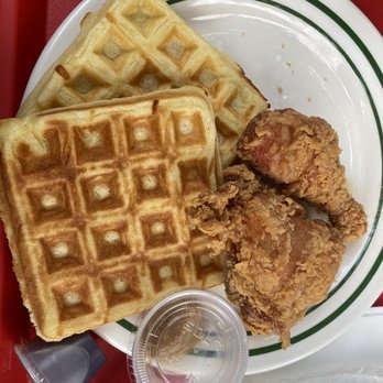 Pies 'n' Thighs - Chicken and Waffles. But where are the baked apples? - Southern Near Me - Brooklyn, New York Pies 'n' Thighs - Chicken and Waffles. But where are the baked apples? - Southern Near Me - Brooklyn, New York