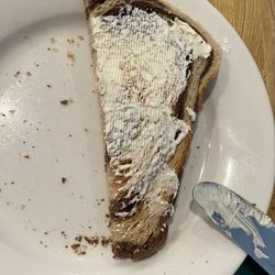 Heavenly Restaurant - Cold Rye toast with butter stuff that does melt