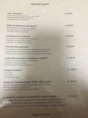 Menu photo 7 L'Osteria Monterosso al Mare, SP