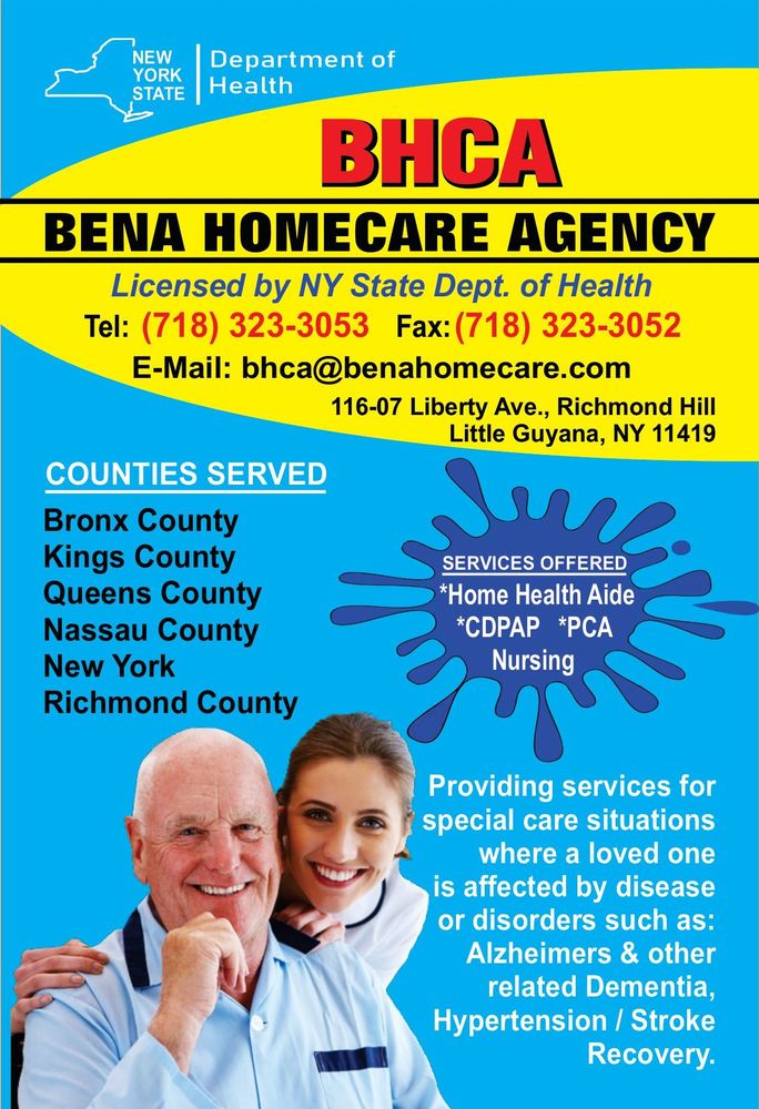 BENA HOME CARE AGENCY Updated October 2024 11607 Liberty Ave, Queens, New York Home