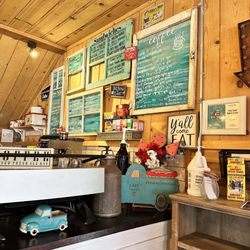 Crazy Good Bakery Cafe - Interior of the Bakery, menu on the wall