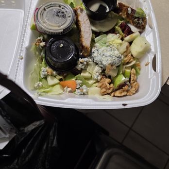 Beer Barrel Pizza and Grill - This is one of the disgusting salads that wasn't supposed to have walnut but as you can see there were quite a few. - Pizza Near Me - Maumee, Ohio