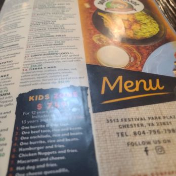 Don Papa Grande - Menu - Mexican Near Me - Chester, Virginia