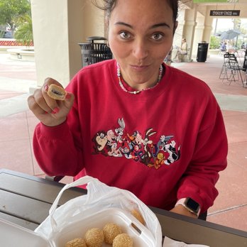 China Bros - Sesame Balls - warm with red bean filling. Wow!!! - Chinese Near Me - San Clemente, California