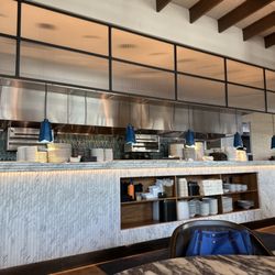 Open kitchen setting. This is high class stuff right here.