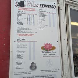 North Polar Expresso - Menu January 2025