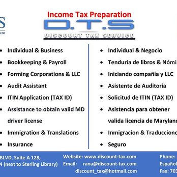 Discount Tax Service - Tax Services Near Me - Sterling, Virginia Discount Tax Service - Tax Services Near Me - Sterling, Virginia