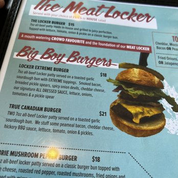 The Locker - Good menu - Pubs Near Me - Kawartha Lakes, Ontario