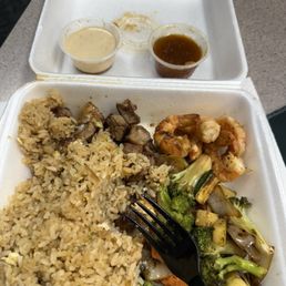Steak and shrimp combo Steak and shrimp combo