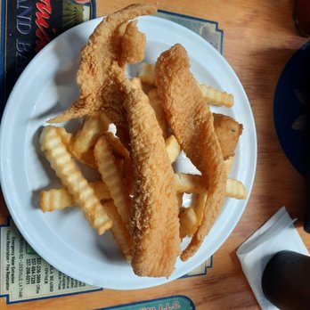 Catfish Hut - This is the Small Catfish dinner with fries - Seafood Near Me - Deridder, Louisiana