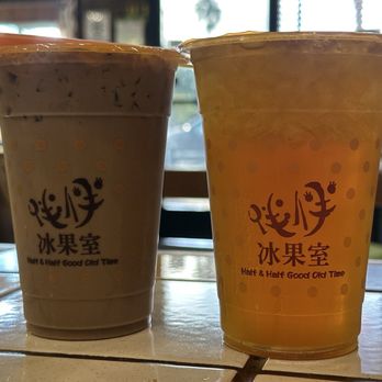 Half & Half Good Old Time - Fresh Milk Green or Black Tea - Taiwanese Near Me - San Gabriel, California Half & Half Good Old Time - Fresh Milk Green or Black Tea - Taiwanese Near Me - San Gabriel, California