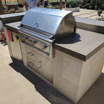 Built In Bbq With Concrete Countertops Yelp