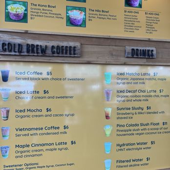 Kula Shave Ice - Menu - Shaved Ice Near Me - Hilo, Hawaii