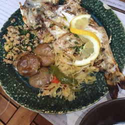 À Portuguesa - Dourada grelhada. Grilled Sea Bass
