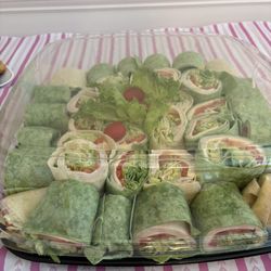 Tray of Wraps.... They were GONE!