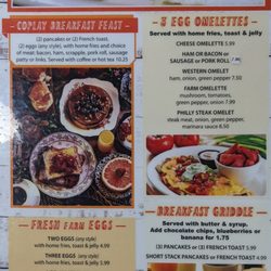 Coplay Eatery - Menu If you can't read it, @ the Yelp team on the upload quality