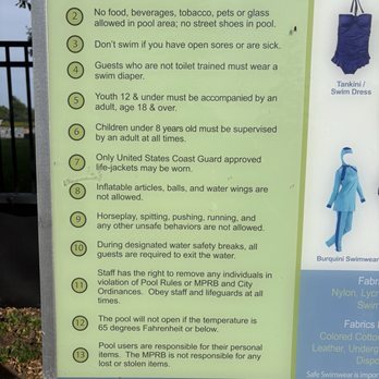 Webber Natural Swimming Pool - It clearly says under 8 years old - Swimming Pools Near Me - Minneapolis, Minnesota