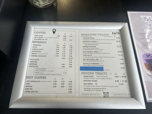 Menu photo 1 Pinpoint Cafe San Diego, CA Menu photo 1 Pinpoint Cafe San Diego, CA