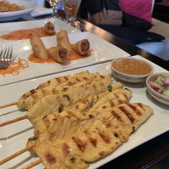 Cafe Chili - The chicken Satay Tray is amazing! I think the peanut sauce is the best I've ever had! So creamy and just delicious. - Thai Near Me - Brooklyn, New York Cafe Chili - The chicken Satay Tray is amazing! I think the peanut sauce is the best I've ever had! So creamy and just delicious. - Thai Near Me - Brooklyn, New York