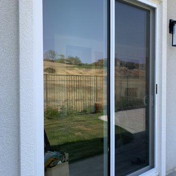 Cal Screen Pro - New sliding patio screen door installed. - Windows Installation Near Me Cal Screen Pro - New sliding patio screen door installed. - Windows Installation Near Me
