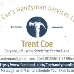 Mr Coe's Handyman Services - Business Card