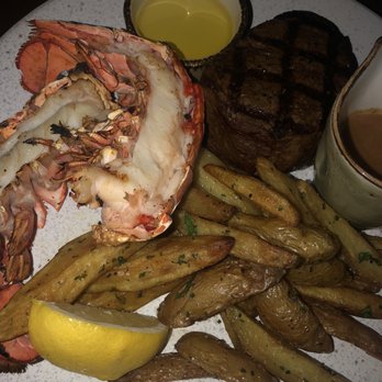 The Banyan Tree - Kalbi Flat Iron Steak with 1/2 Kona Maine Lobster Tail - Seafood Near Me - Kapalua, Hawaii The Banyan Tree - Kalbi Flat Iron Steak with 1/2 Kona Maine Lobster Tail - Seafood Near Me - Kapalua, Hawaii